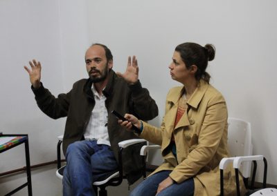 Encontro sobre as areias- Espaço de arte Triplex - Pelotas RS - Rogério Marques e  Kelly Xavier