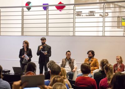 Travessia: O Mesmo e o Outro - Curadoria de Lurdi Blauth - Walter Karwatzki, Edson Gandolfi, Sabrina Esmeris, CArmen Salazar, Rosana Almendares e Lurdi Blauth. Apresentação - Anderson Luiz de Souza e Laura Ribeiro Ruenda (Foto Cassio Maffazzioli)