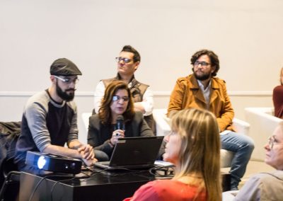 Travessia: O Mesmo e o Outro - Curadoria de Lurdi Blauth - Walter Karwatzki, Edson Gandolfi, Sabrina Esmeris, CArmen Salazar, Rosana Almendares e Lurdi Blauth. Apresentação - Anderson Luiz de Souza e Laura Ribeiro Ruenda (Foto Cassio Maffazzioli)