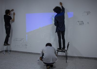 Participação dos alunos do curso de Artes Visuais - Guilherme Nader, Vinícius Rodrigues e Kristopher Machado