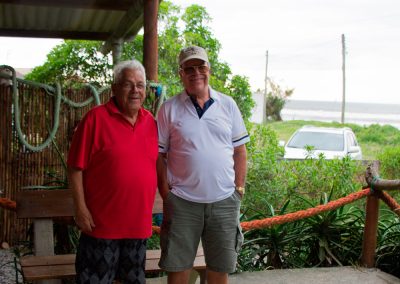 Prof. Homero e Air Almendares. Encontro entre os amigos integrantes do conjunto "Os Andorinhas" dos anos '50.