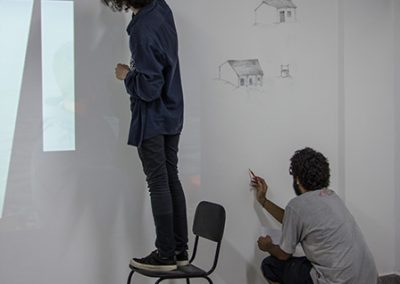 Participação dos alunos do curso de Artes Visuais - Vinícius Rodrigues e Kristopher Machado